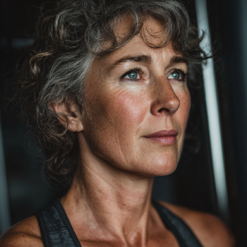 Adulți activi practicând yoga în parc